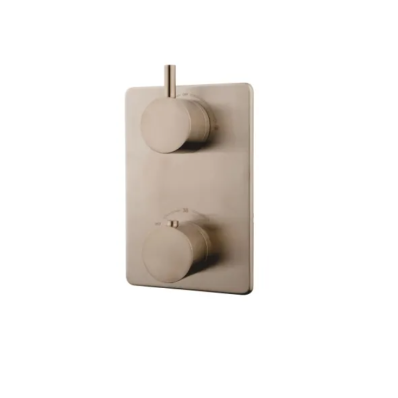 Wiesbaden Caral Afbouwdeel Thermostaat 2-Weg RVS Look