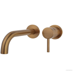 Wiesbaden Caral Wastafelkraan Met Coldstart Geborsteld Brons Koper